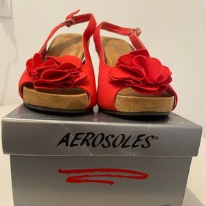 Aerosoles Sweet Plush Wedge Sandal in Fiesta
